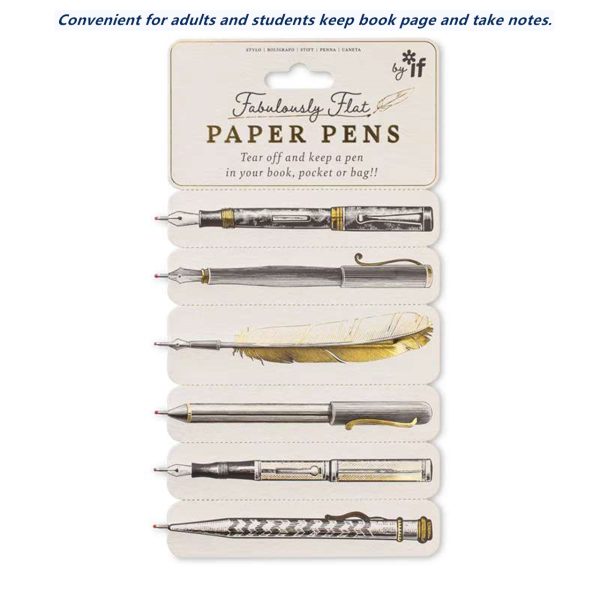 Flat paper pen bookmark, innovative handy pen - Image 6