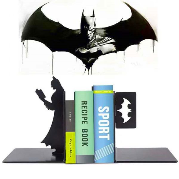 Creative metal bookend book stopper batman