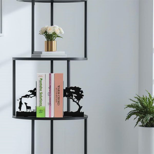 Decorative metal bookends book stopper - Image 5