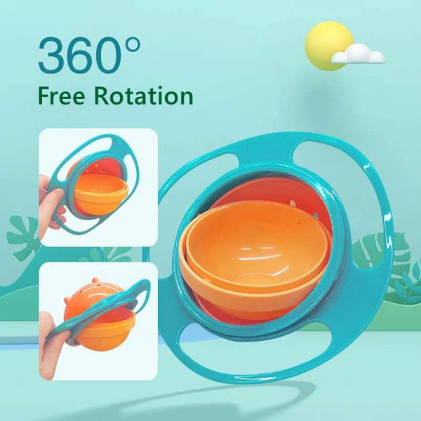 Kids Gyro Bowl - Rotating Anti Spill - Image 3
