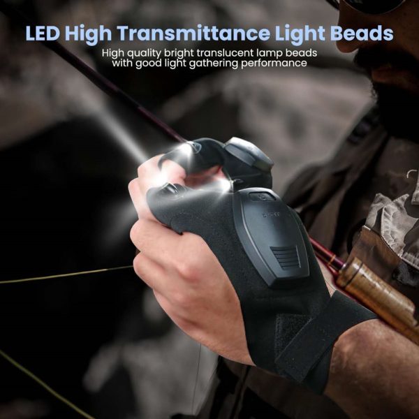 Rechargeable LED flashlight gloves hands free - Image 4