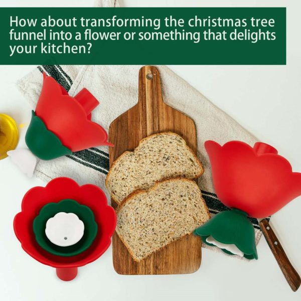 Christmas tree food grade silicone funnel 3in1 - Image 5