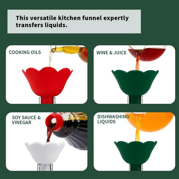 Christmas tree food grade silicone funnel 3in1 - Image 3