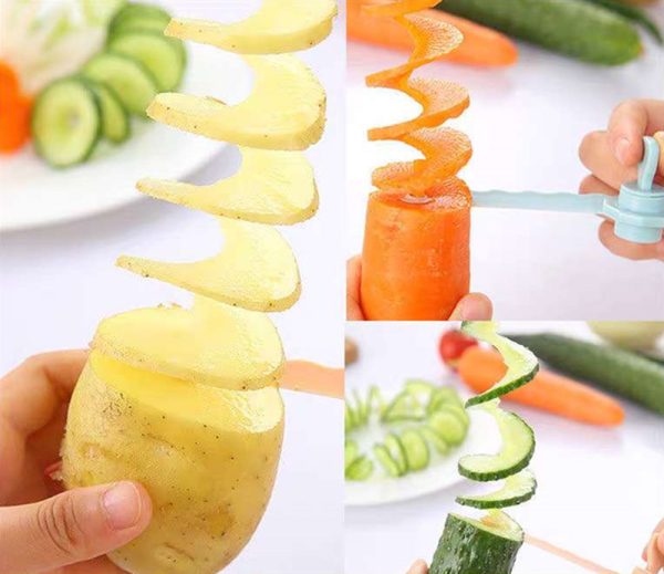 Creative Vegetables Screw Slicer random colour