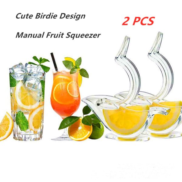 2P Acrylic manual fruit squeezer lemon juicer