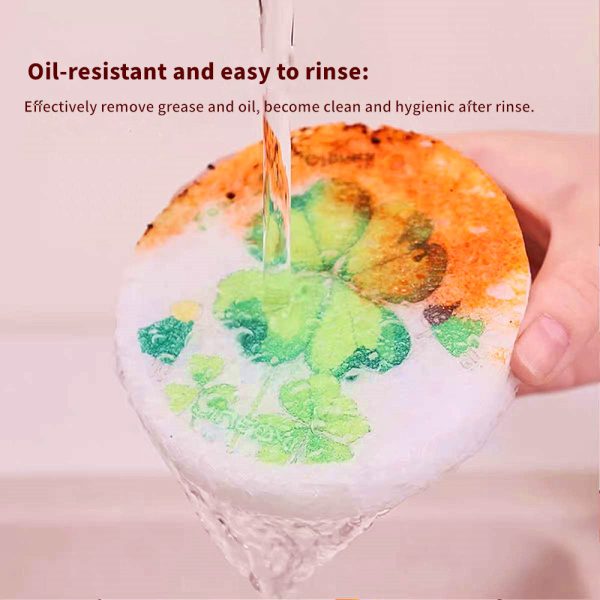 Wood pulp dishwashing cleaning sponge 5pcs - Image 5